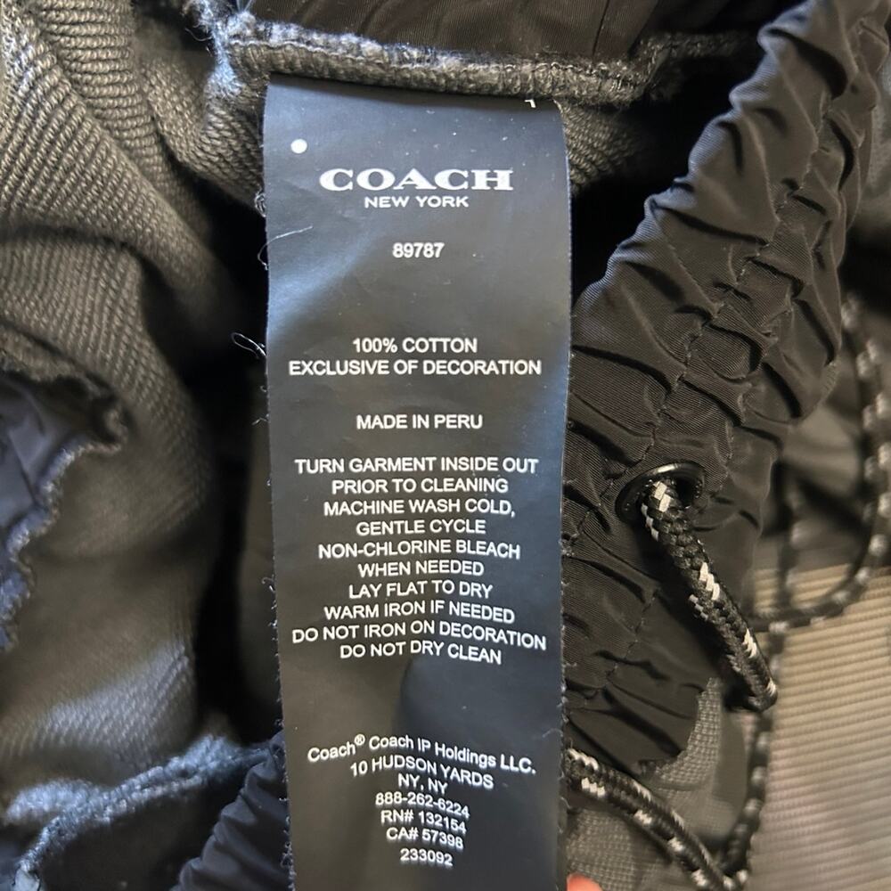 Coach Mens Mixed Media Joggers SZ Small - Picture 5 of 5